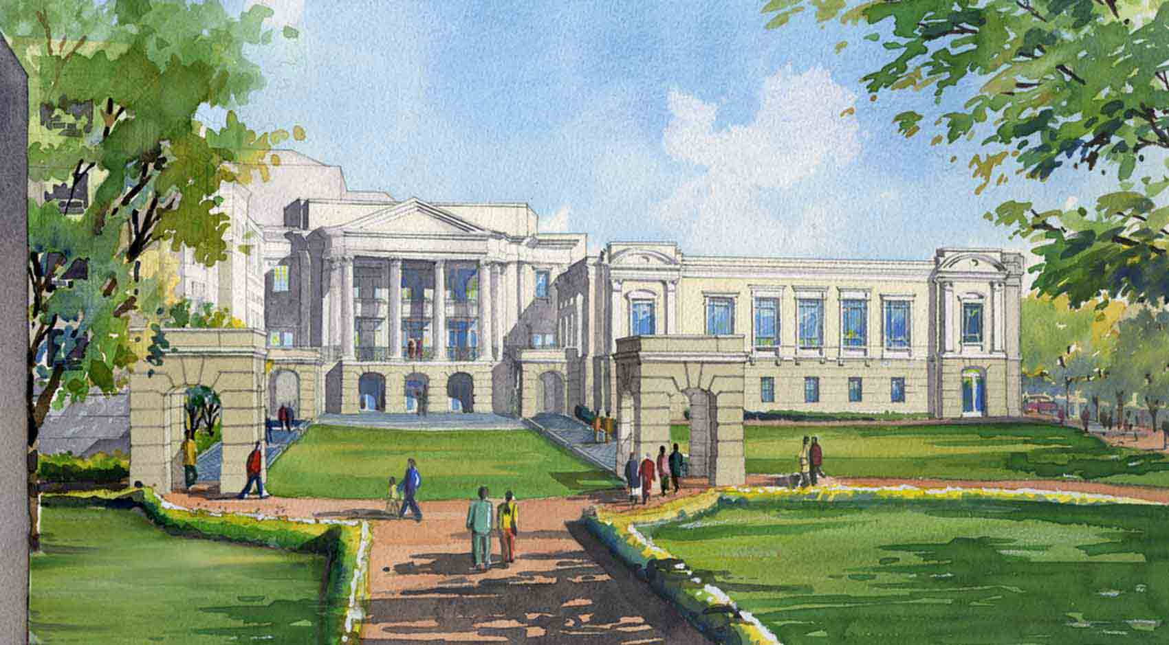 Artist rendering of the Gaillard Center in Charleston SC 